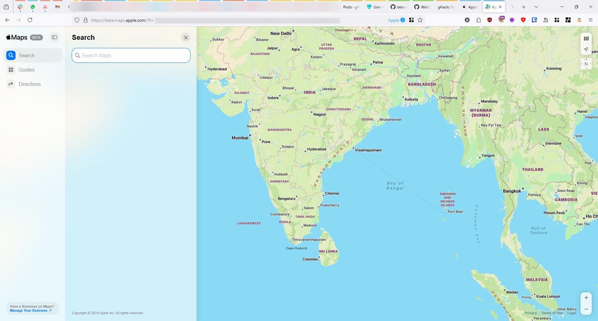 How to use Apple Maps on the web in Firefox