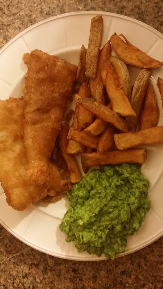 Real English Fish and Chips With Yorkshire Beer Batter