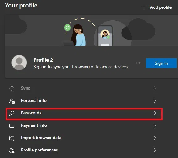 Import Export Edge Passwords Settings