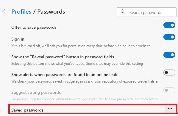 Import Export Edge Saved Import Export Edge Saved Passwords 3 Dot