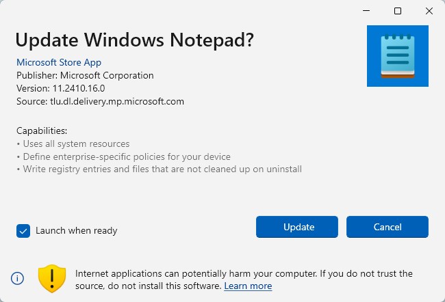 Install Notepad with Rewrite AI