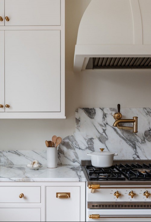 JK Interior Living kitchen with pot filler over the stove