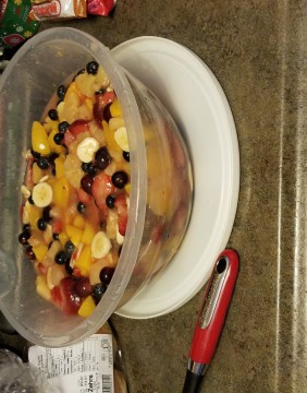 Fruit Salad With Pudding!