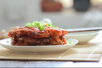 Homemade Kimchi Pancakes