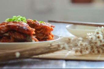 Simple Kimchi Pancakes