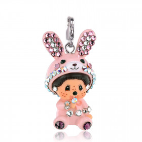 Monchhichi CRYL CHARM BUNNY PK