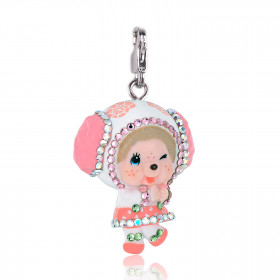 Monchhichi CRYL CHARM LAMB WH