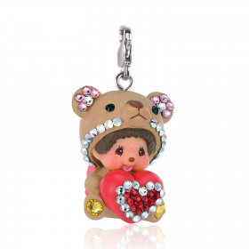 Monchhichi CRYL CHARM TEDDY BR