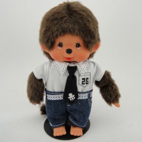 Monchhichi Tie & White Shirt/Jeans Boy