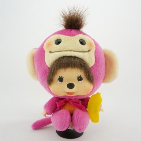 Monchhichi Bighead Chamekko Chitan Keychain