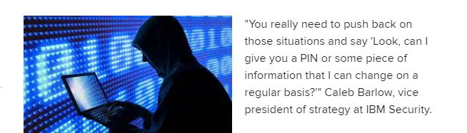 Medical record security tips - quote on avoiding giving social security number Medical record security tips - quote on avoiding giving social security number