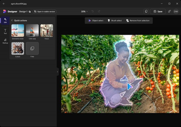 Microsoft is bringing Designer's AI editor to Windows 11's Photos app