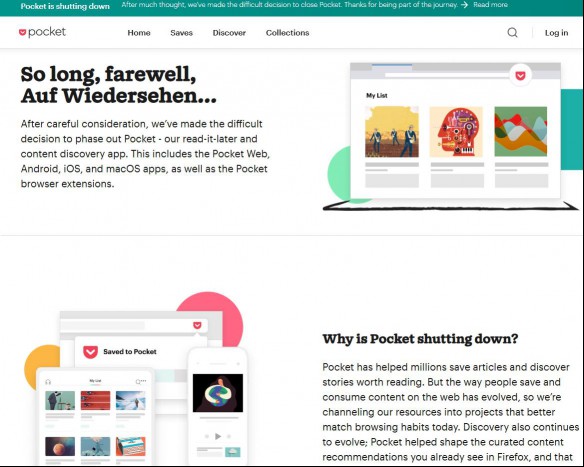 Mozilla to shut down Pocket in July 2025, Fakespot is closing too