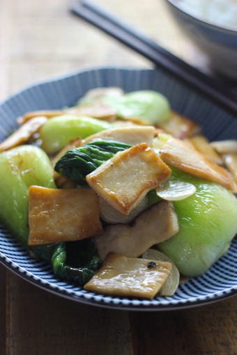 Mushroom and Bok Choy Stir Fry