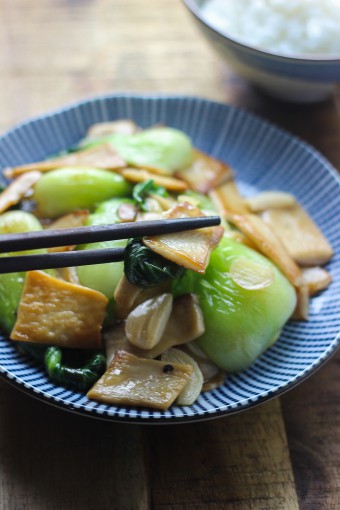 Mushroom and Bok Choy