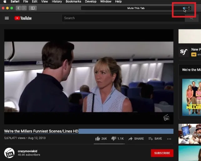 Mute Browsers Apple Safari