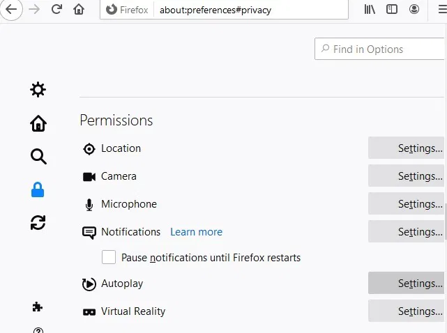 Mute Browsers Firefox Autoplay