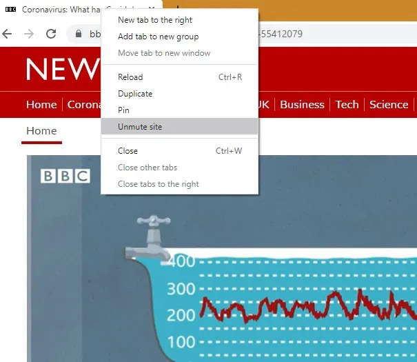 Mute Browsers Google Chrome Unmute