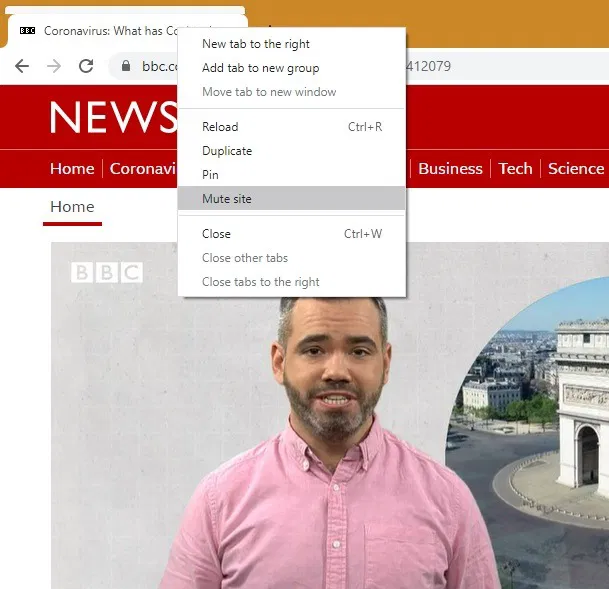 Mute Browsers Google Chrome