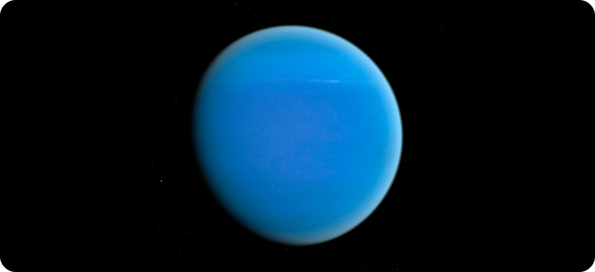 High quality rendering of the planet Neptune.
