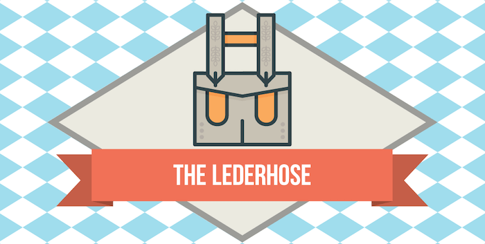 Lederhose - Oktoberfest clothing Lederhose - traditional clothing for men at Oktoberfest