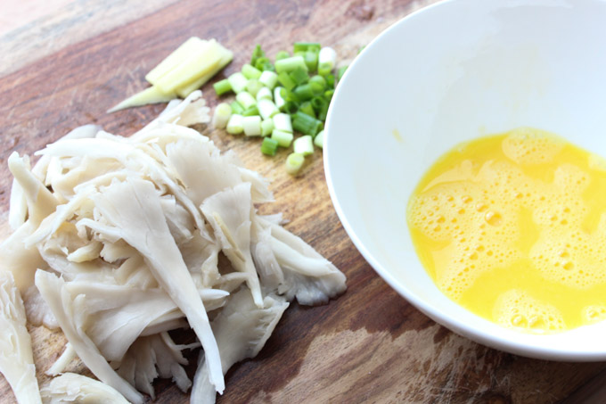 Oyster Mushroom Soup Ingredients
