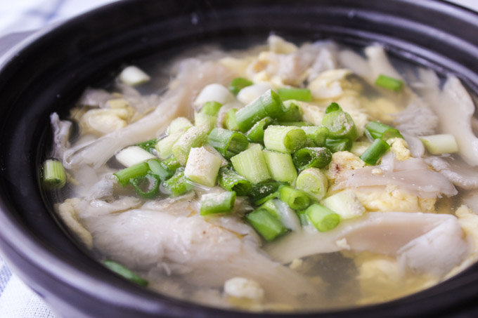 Quick Oyster Mushoom Soup