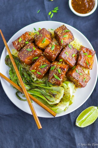 Soy-Brown Sugar Glazed Pan-fried Tofu