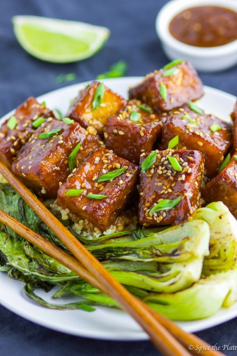Soy-Brown Sugar Glazed Tofu