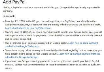PayPal Google Wallet U.S.