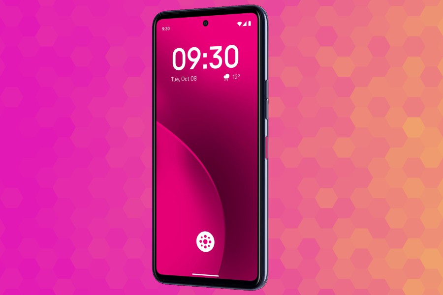 Front view of AI phone made with Perplexity.