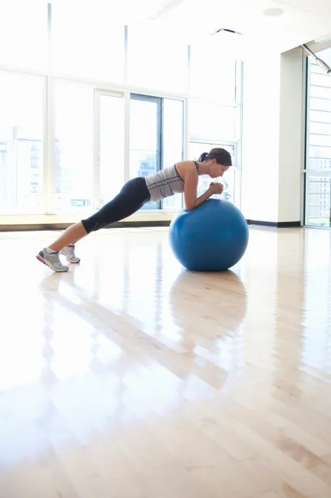 Plank on Balance Ball