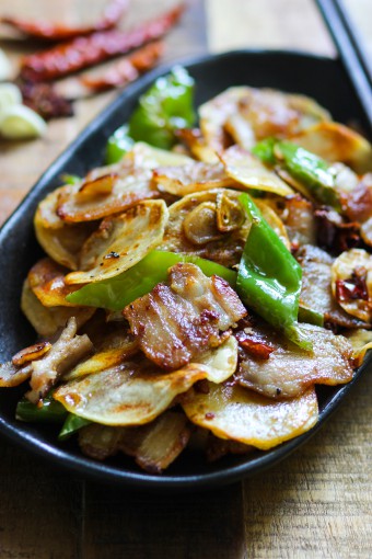 Pork Belly and Crispy Potato Stir Fry
