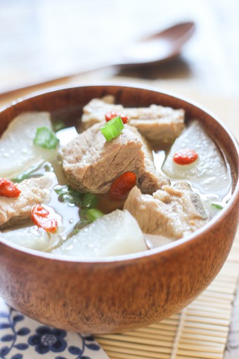 Pork Rib Soup with Daikon