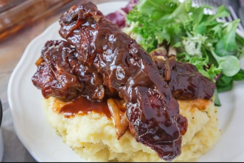 Beer 'n BBQ Braised Country Style Pork Ribs