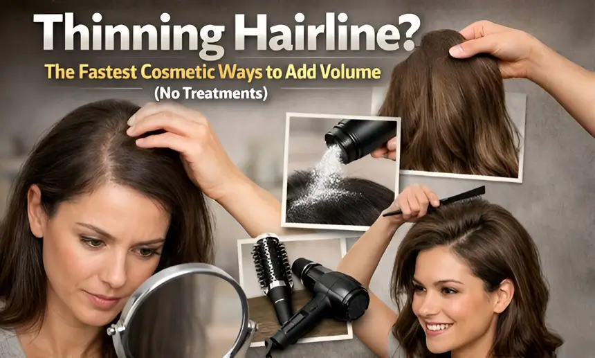 Add Instant Volume to Your Thinning Hairline | Quick Solution