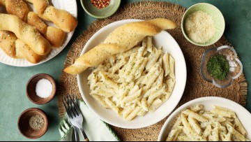 Creamy Garlic Penne Pasta