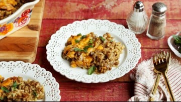 Brown Rice and Lentil Casserole