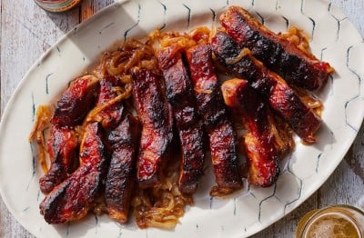 Beer 'n BBQ Braised Country Style Pork Ribs