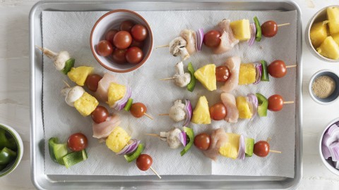 Hawaiian Chicken Kabobs