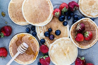 Oatmeal Cottage Cheese Pancakes