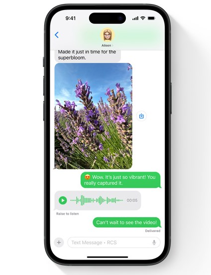 RCS messaging in iOS 18