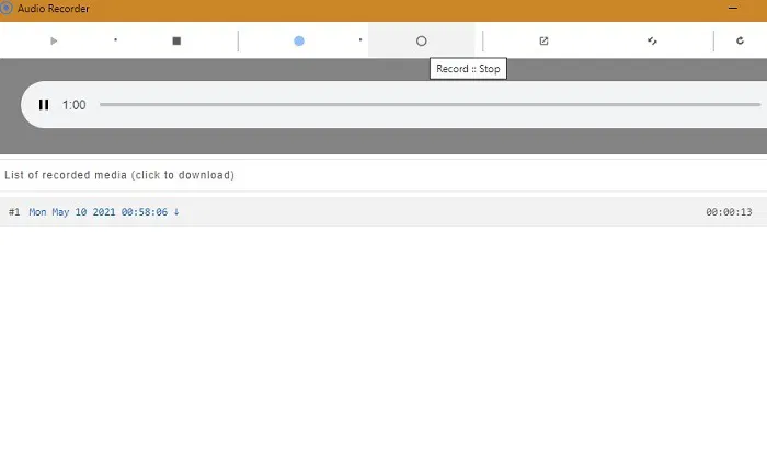 Record Meeting Host Audio Capture Stop