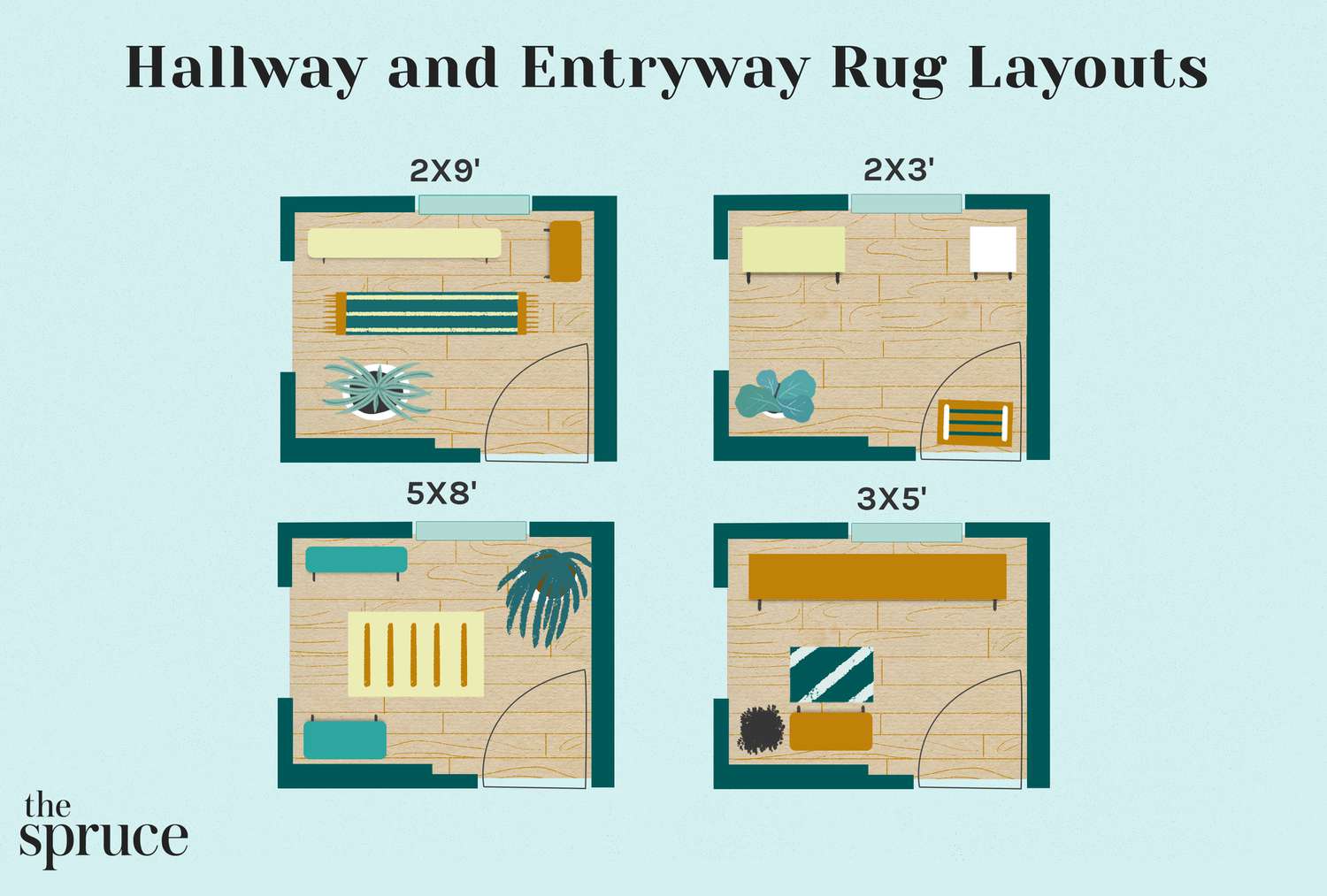 Hallway and Entryway Rug Layouts