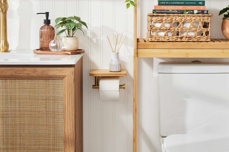 Where to Put Toilet Paper in a Small Bathroom HERO