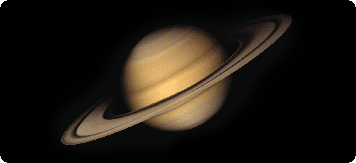 High quality rendering of the planet Saturn.