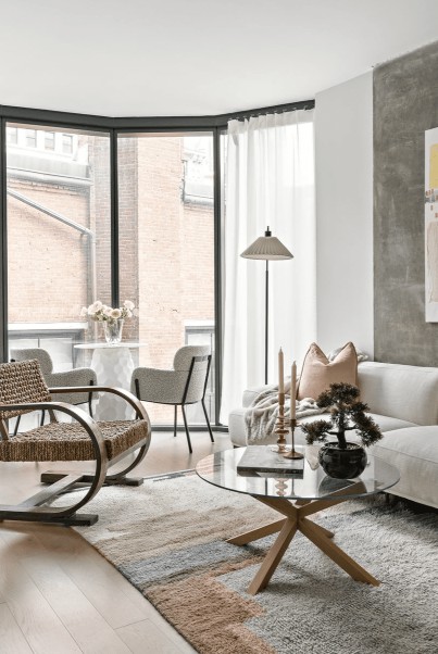 small table by window