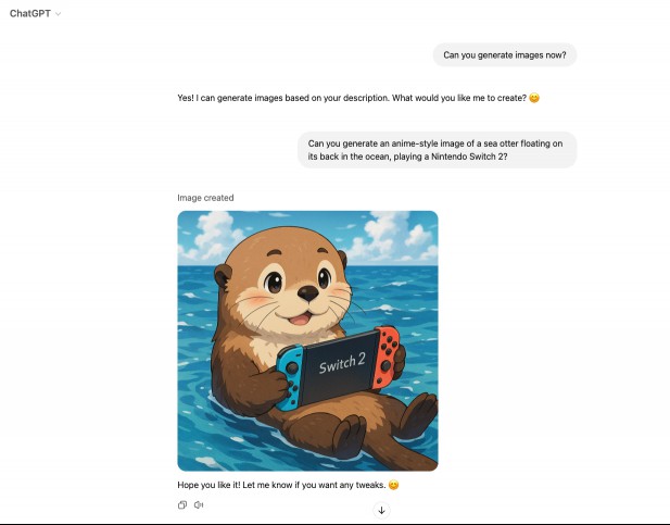 Free user ChatGPT image prompt.