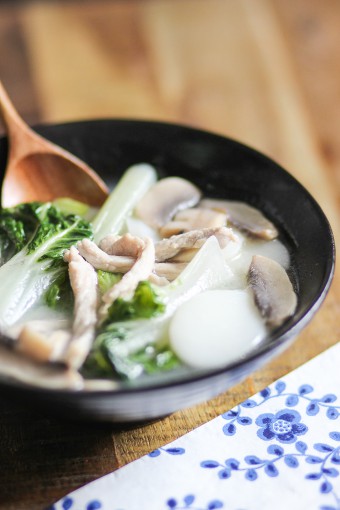 Shanghai style rice cake soup-11