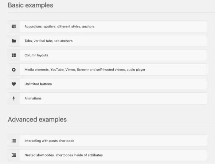shortcode-mte-examples